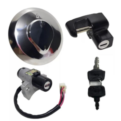 Chave Ignição Kit com Trava Capacete e Tampa Tanque Titan 150 ESD / EX 14-15