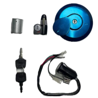 Chave Ignição Kit com Trava Guidão Capacete e Tampa Tanque Titan 125 95-99