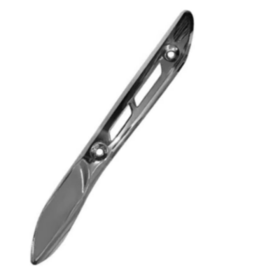 Protetor de Escapamento Biz 100 110I / Pop 100 110I Cromado