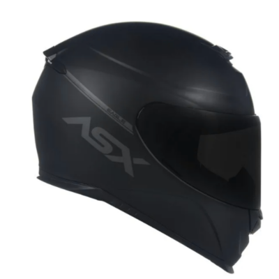 Capacete ASX Eagle Solid Fosco Preto Cinza
