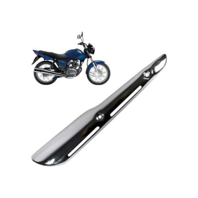 Protetor De Escapamento Cromado Titan150 04-08/Fan125 09-13