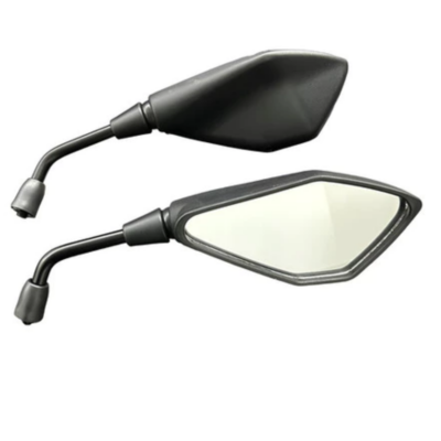 Espelho Retrovisor Lente Prata Convexa Z400 RoscaDireita PAR