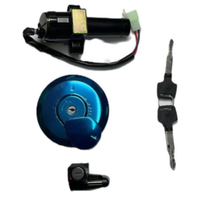 Chave Ignição Kit com Trava Capacete, Bloqueador e Tampa Tanque Bros 150 ES/KS 09-11 / ESD 09-10