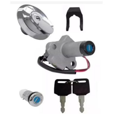 Chave Ignição Kit Trava Capacete Tampa Tanque Titan150/Sport