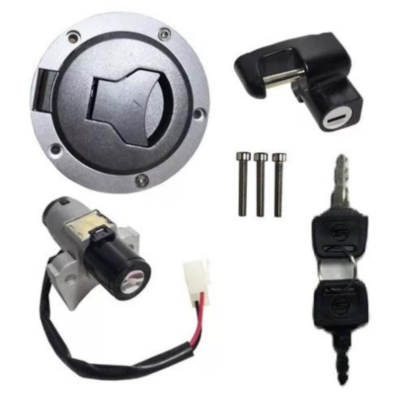 Chave Ignição Kit com Trava Capacete e Tampa Tanque Titan 160 EX 16