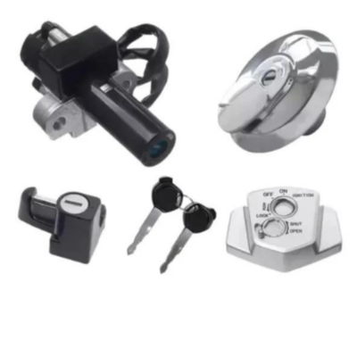 Chave Ignição Kit com Trava Capacete Bloqueador e Tampa Tanque XRE 300 10-15