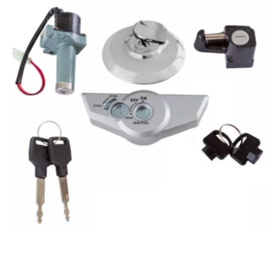 Chave Ignição Kit com Trava Capacete, Bloqueador e Tampa Tanque Titan 150 ESD -09 / EX -10