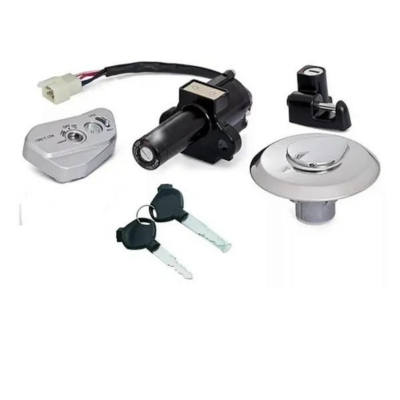 Chave Ignição Kit com Trava Capacete Bloqueador e Tampa Tanque Bros 150 11-15