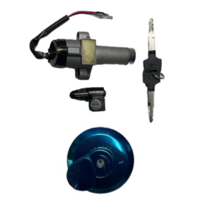 Chave Ignição Kit com Trava Capacete e Tampa Tanque Bros 125 ES/KS 03-05 / Bros 150 ESD 03-05